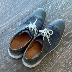 Cole Haan Men's Dark Gray and Navy Oxfords